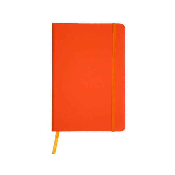 Projects Notizbuch A6 liniert Hardcover mit Gummiband Lesezeichen 'Color-Line'